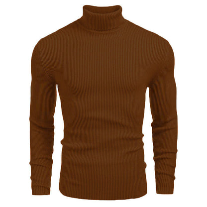 Winter Men's Knitted Turtleneck Slim Sweater