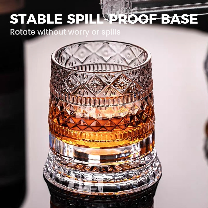 💎 50% KORTING ✨ 360° Draaibaar Luxe Whiskyglas