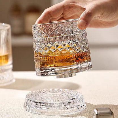 💎 50% KORTING ✨ 360° Draaibaar Luxe Whiskyglas