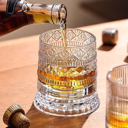 💎 50% KORTING ✨ 360° Draaibaar Luxe Whiskyglas