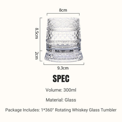 🥛💎Nieuwjaarsaanbieding 53% korting! ✨🔥 360° draaibaar whiskyglas