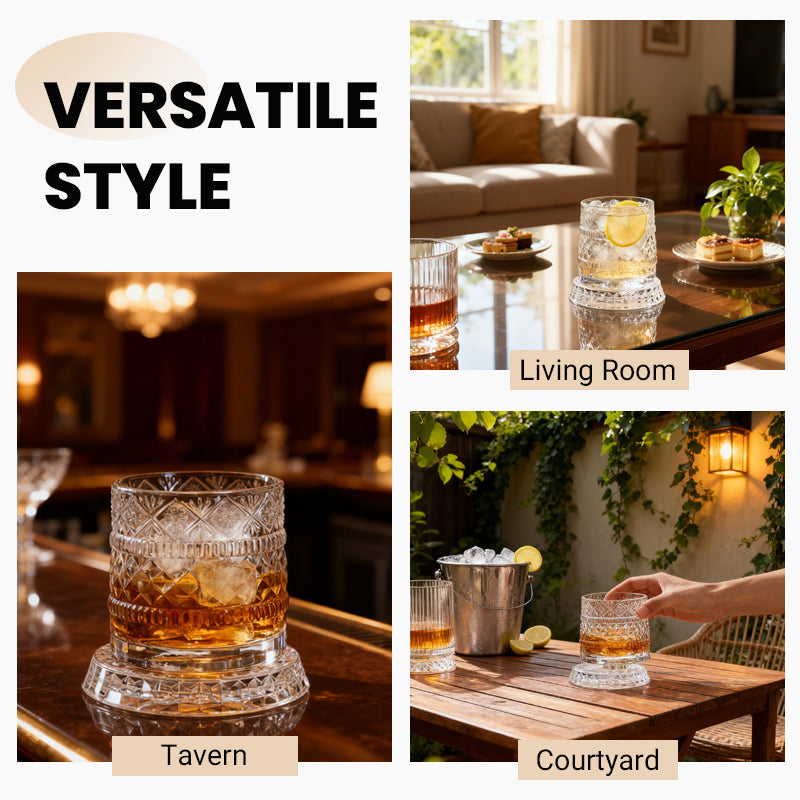 💎 50% KORTING ✨ 360° Draaibaar Luxe Whiskyglas