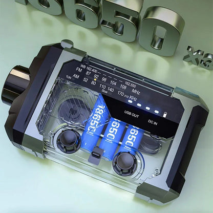 📻 53% KORTING! 🔦 Multifunctionele draagbare radio met slinger – Noodsituaties, muziek, ledverlichting & USB-oplader ⚡