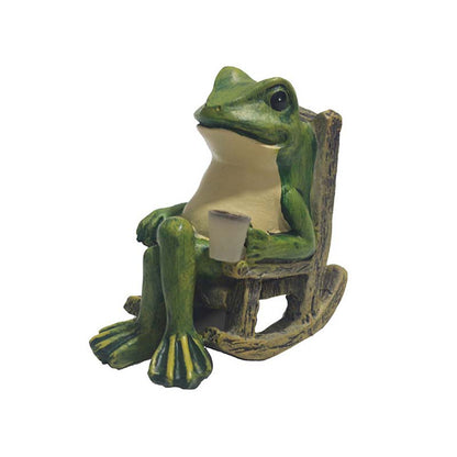 💯2026 Hot Sales🐸Op zonne-energie aangedreven kikker in schommelstoel ornament🍃