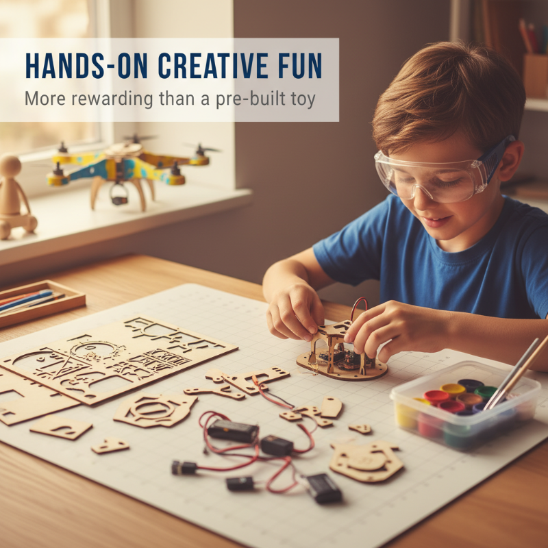 🎉Nieuwjaars Cadeau 50% KORTING!🛩️Kinderen DIY Houten Drone Bouwset: Beginner-Vriendelijk & Veilig – Bouw Je Eigen Drone Met STEM-Lerend!