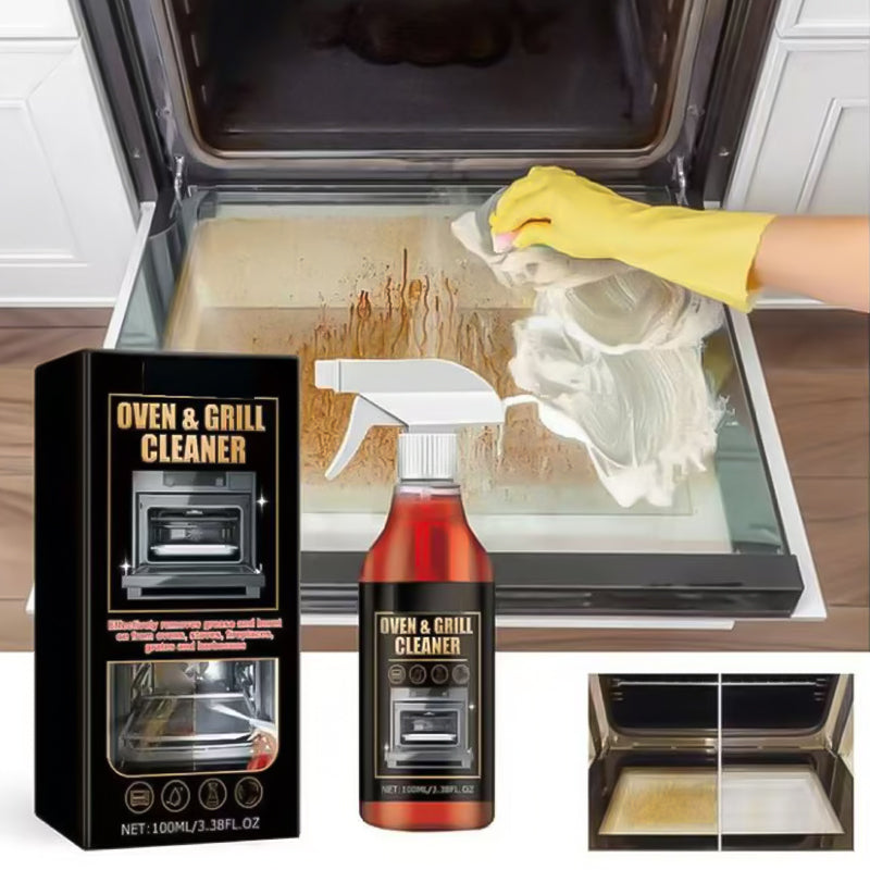 🧼Krachtige Oven- & Grillreinigingsspray: Effortloos Vet & Voedselresten Verwijderen – Zonder Hard Schrobben!