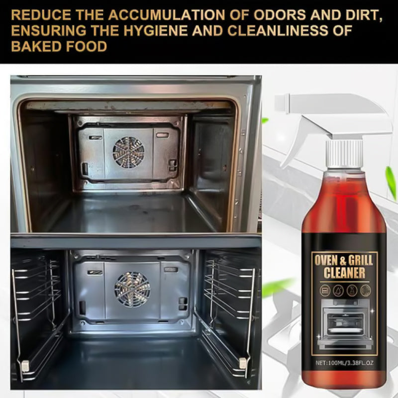 🧼Krachtige Oven- & Grillreinigingsspray: Effortloos Vet & Voedselresten Verwijderen – Zonder Hard Schrobben!