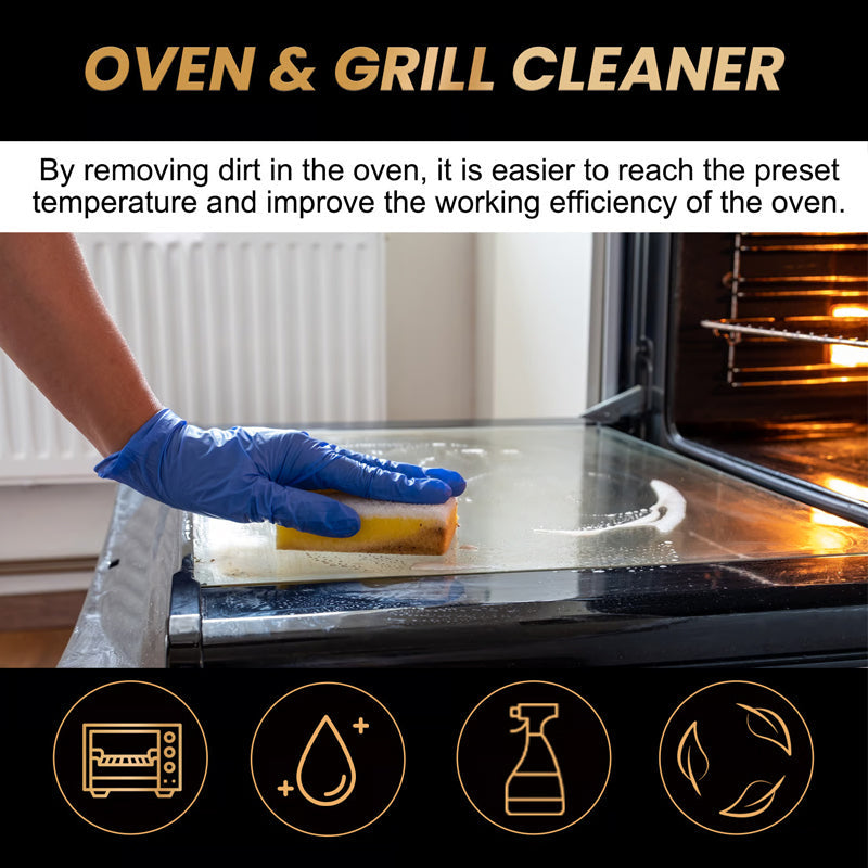 🧼Krachtige Oven- & Grillreinigingsspray: Effortloos Vet & Voedselresten Verwijderen – Zonder Hard Schrobben!