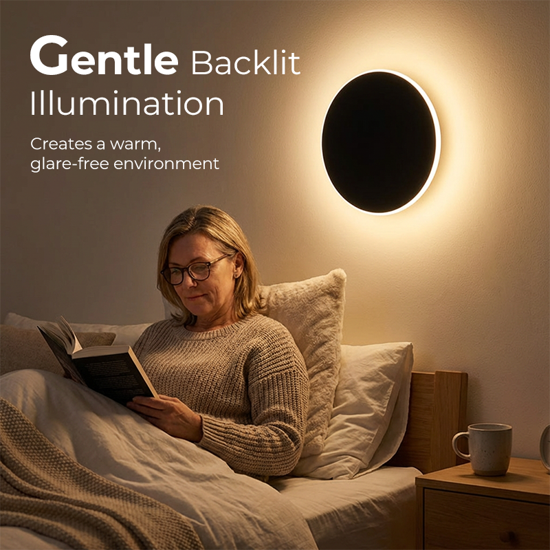 🌞Fris De Lente In Met 50% Korting!Eclips LED Wandlamp met Touch Control | Moderne Dimbare Sfeerverlichting | 3 Lichtkleuren