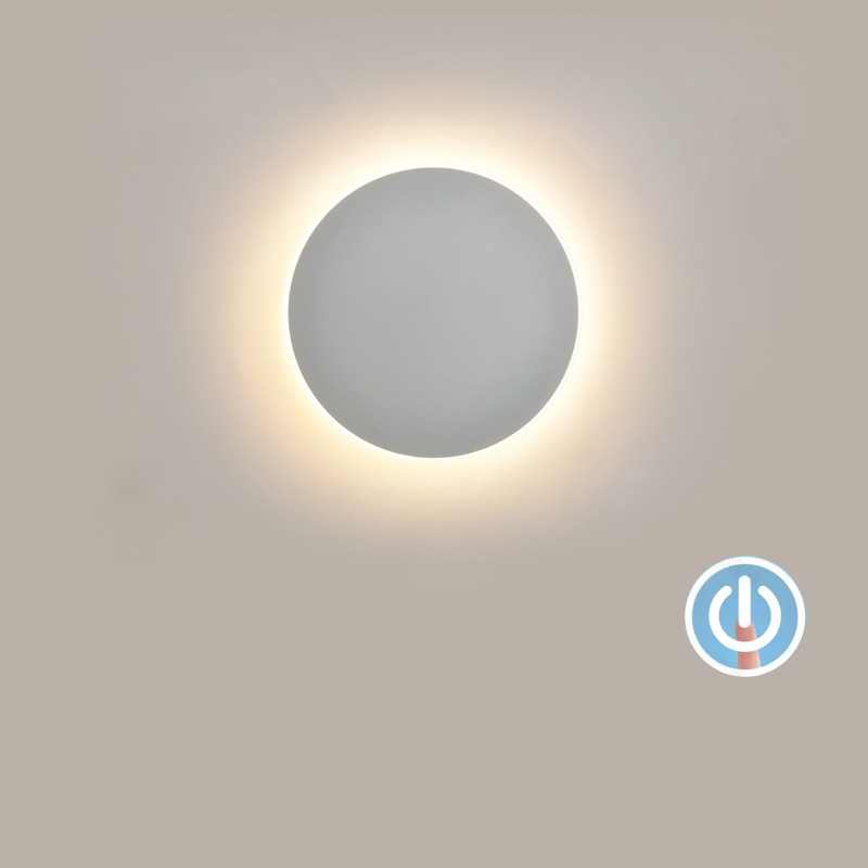 🌞Fris De Lente In Met 50% Korting!Eclips LED Wandlamp met Touch Control | Moderne Dimbare Sfeerverlichting | 3 Lichtkleuren