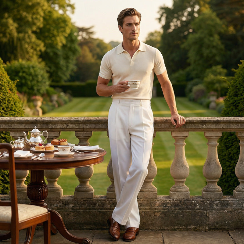 ⏳Tijdelijke aanbieding⏰ Casual herenbroek met wijde pijpen – Luchtige plooien aan de voorkant, makkelijk aan te trekken. Geschikt voor elke zomerdag, zowel casual als chic. Een onmisbaar item in je garderobe. 👖🕊️