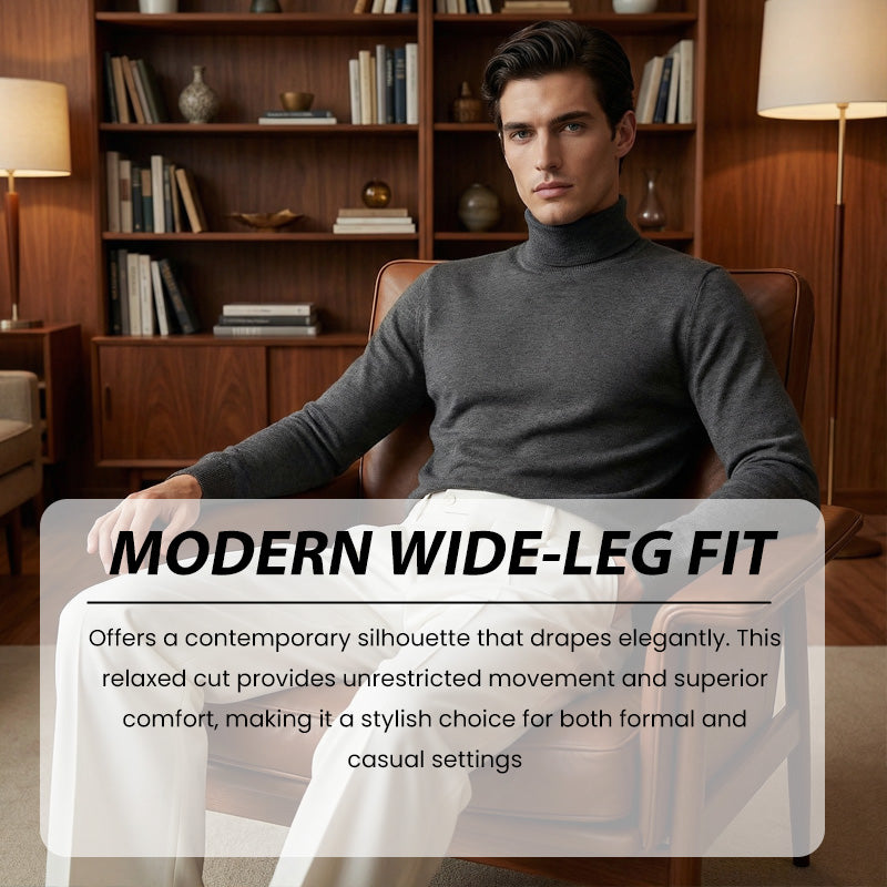 ⏳Tijdelijke aanbieding⏰ Casual herenbroek met wijde pijpen – Luchtige plooien aan de voorkant, makkelijk aan te trekken. Geschikt voor elke zomerdag, zowel casual als chic. Een onmisbaar item in je garderobe. 👖🕊️