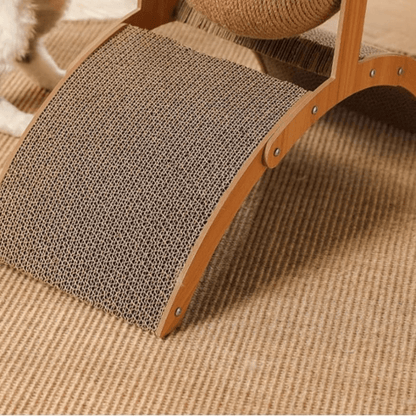 🐱 NU 50% KORTING! 💖 Natuurlijke sisal krabpaal voor katten met kartonnen pad – Bevredigt de krabbehoefte, duurzaam sisal en beschermt meubels 🧶