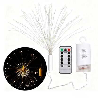 🔥Zolang de voorraad strekt, 62% korting!🎉 Solar vuurwerk lichtslingers voor in de tuin en op feestjes