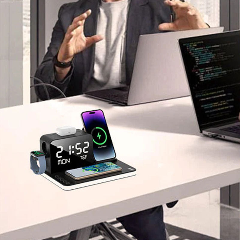 🔋50% KORTING ⚡ 7-in-1 Draadloos Laadstation – Eén Oplader voor Al je Apparaten