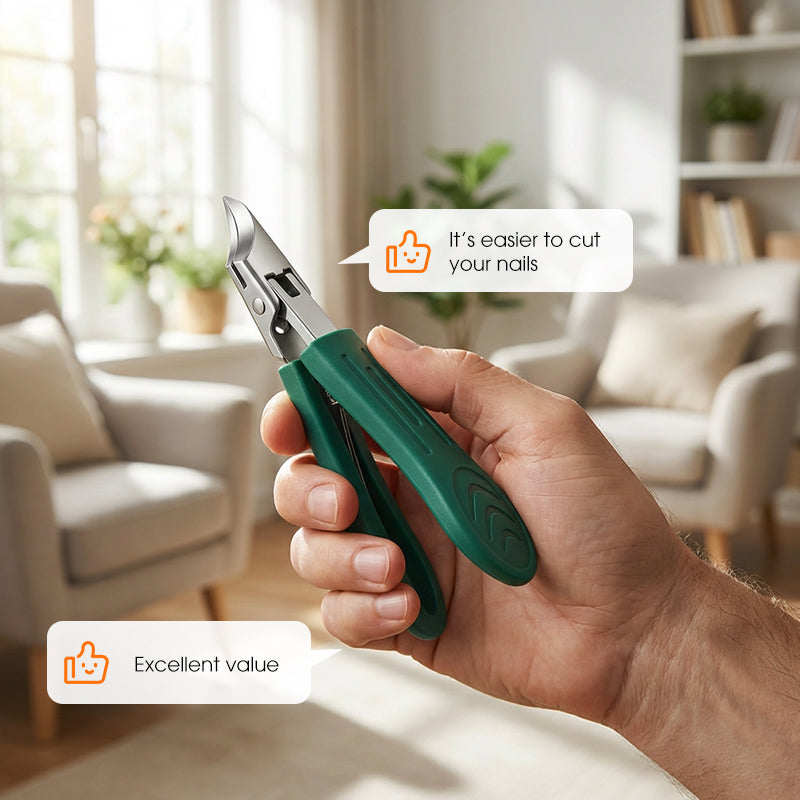 Nagelknipper met brede bek voor dikke nagels