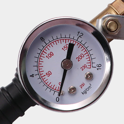 Zware Bandenpomp Met Drukmeter – Altijd De Juiste Spanning🔥Stevig, nauwkeurig & betrouwbaar – Laatste dag 50% korting!