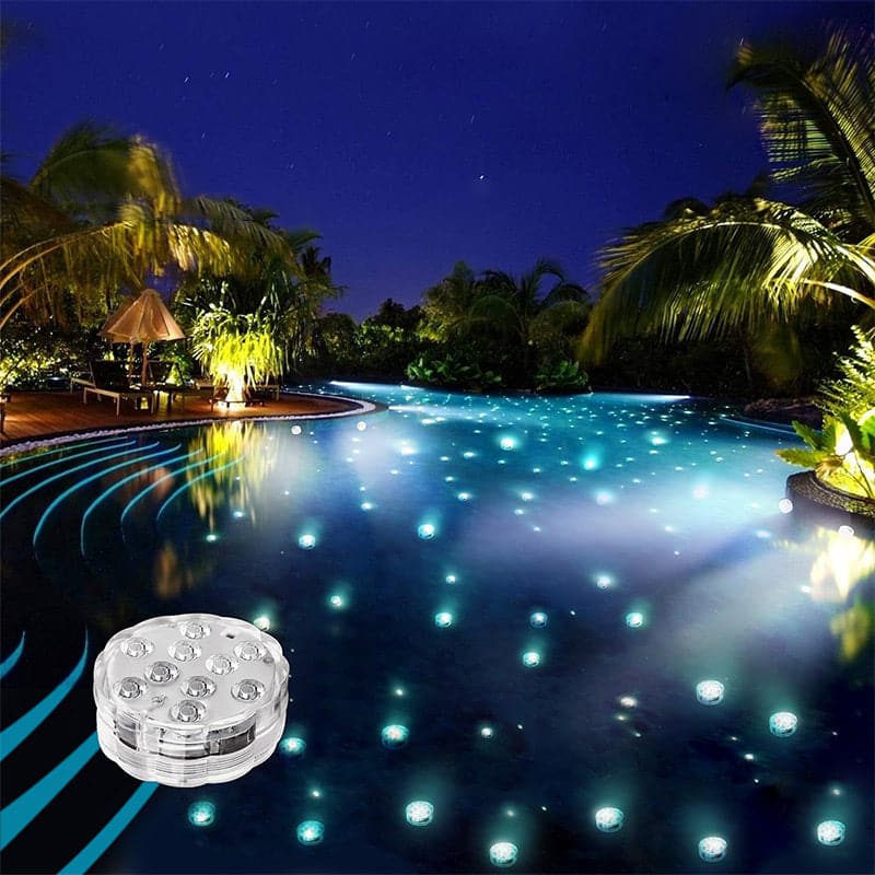 🌞Fris De Lente In Met 50% Korting!✨Waterdichte RGB-zwembadverlichting met afstandsbediening | SMD5050 LED's – 16 kleuropties + wisselende kleurmodi