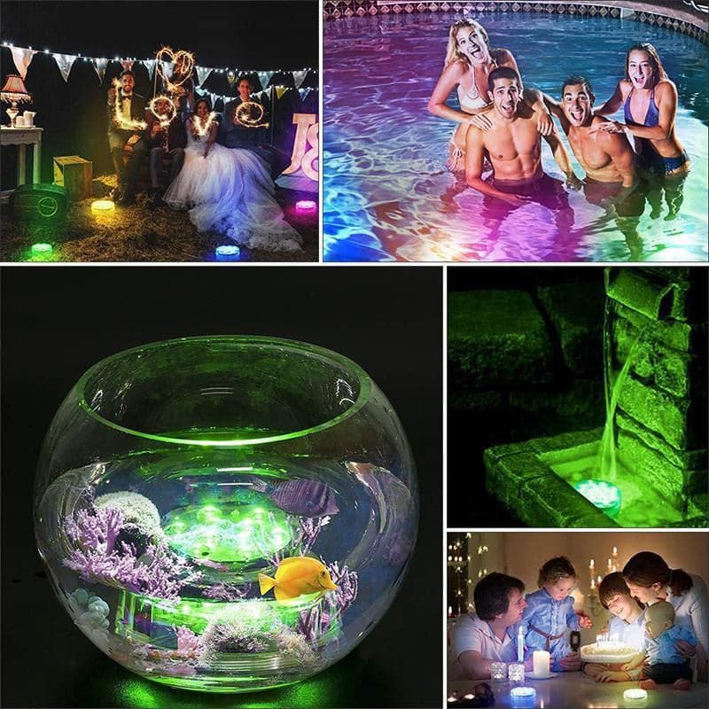 🌞Fris De Lente In Met 50% Korting!✨Waterdichte RGB-zwembadverlichting met afstandsbediening | SMD5050 LED's – 16 kleuropties + wisselende kleurmodi