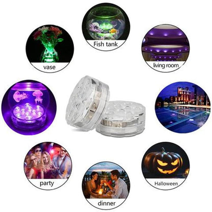 🌞Fris De Lente In Met 50% Korting!✨Waterdichte RGB-zwembadverlichting met afstandsbediening | SMD5050 LED's – 16 kleuropties + wisselende kleurmodi
