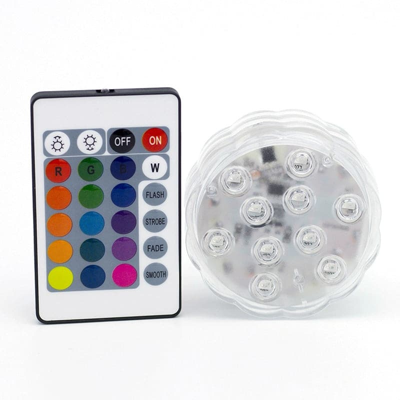 🌞Fris De Lente In Met 50% Korting!✨Waterdichte RGB-zwembadverlichting met afstandsbediening | SMD5050 LED's – 16 kleuropties + wisselende kleurmodi