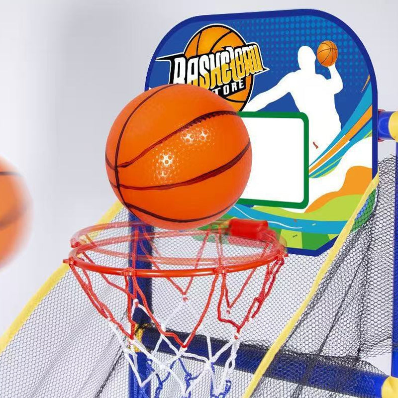 ⏰ NU 50% KORTING!🏀 Indoor basketbal-arcadespel voor kinderen met 4 ballen