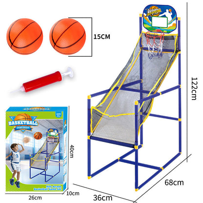 ⏰ NU 50% KORTING!🏀 Indoor basketbal-arcadespel voor kinderen met 4 ballen