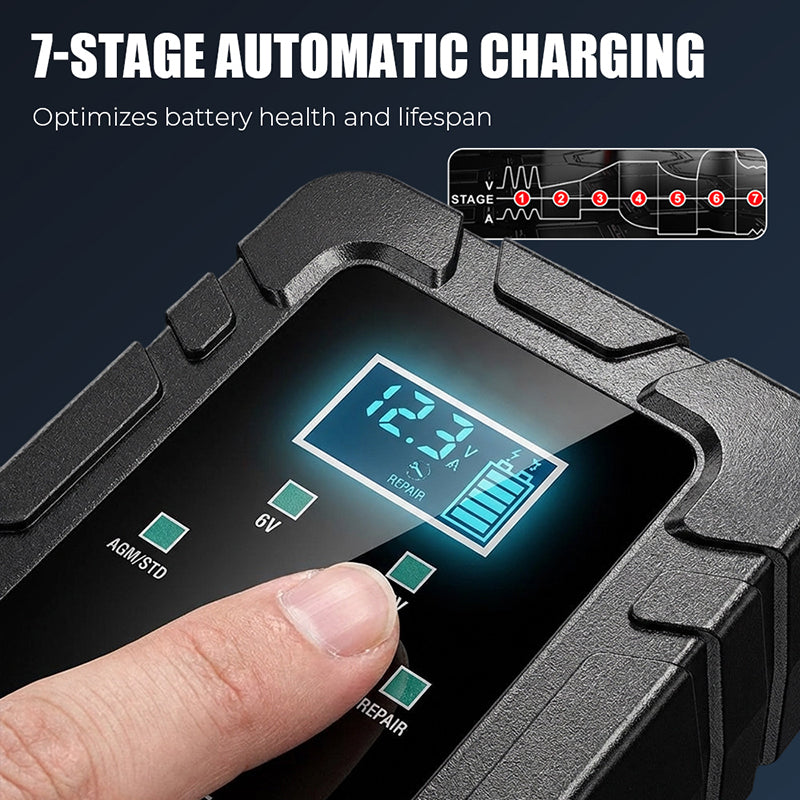 🔥Beperkte tijd actie 50% KORTING⚡1.5A 6V/12V Automatische acculader – Veilig, Snel & Efficiënt laden! 🚗🔋