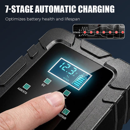 🔥Beperkte tijd actie 50% KORTING⚡1.5A 6V/12V Automatische acculader – Veilig, Snel & Efficiënt laden! 🚗🔋