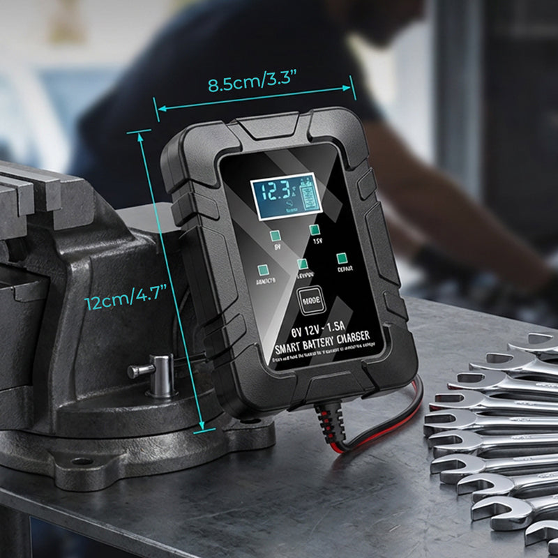 🔥Beperkte tijd actie 50% KORTING⚡1.5A 6V/12V Automatische acculader – Veilig, Snel & Efficiënt laden! 🚗🔋