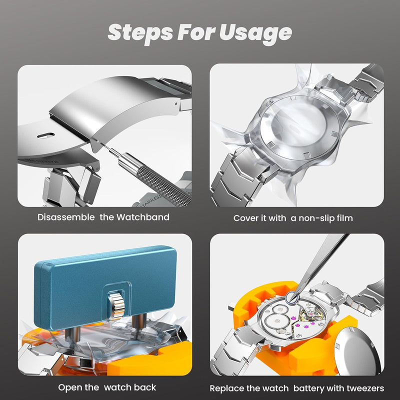 🮚 60% KORTING! 🔧 Gereedschapsset voor professionele horlogereparatie – 13-in-1, precisiegereedschap & ideaal voor horloge- en brillenreparatie 🛠️