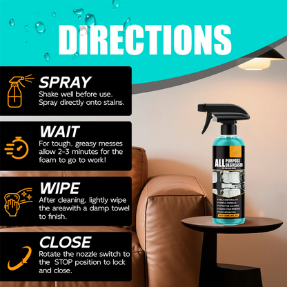 🧽 Universele ontvettingsspray | Verwijdert vet en vuil in een handomdraai