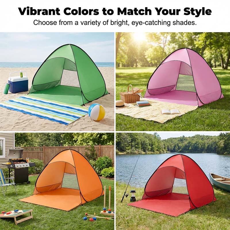 🏖️ Automatische pop-up strandtent | Snel op te zetten • Lichtgewicht • Draagbaar