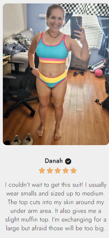👙Sportieve 3-delige Nylon Bikini Set met Kleurvlakken