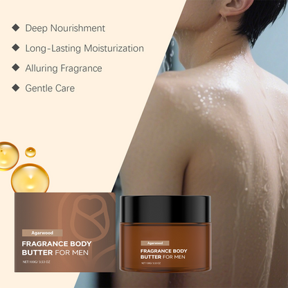🥳2026 HOT SALE🥳💞50K+ SOLD!💥🪵💫 50% OFF! Men's Agarwood Body Butter – Deep hydration meets refined woody scent. 2-in-1 moisturizer & cologne, fast-absorbing, non-greasy. Simplify your routine, elevate your presence. 🧴✨