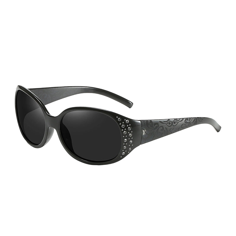 🕶️ Gepolariseerde zonnebrillen voor dames met strass-accenten | Stijl & bescherming