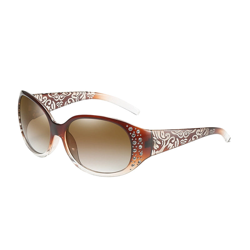 🕶️ Gepolariseerde zonnebrillen voor dames met strass-accenten | Stijl & bescherming