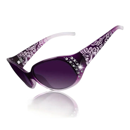 🕶️ Gepolariseerde zonnebrillen voor dames met strass-accenten | Stijl & bescherming
