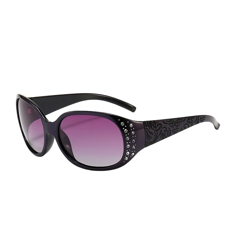 🕶️ Gepolariseerde zonnebrillen voor dames met strass-accenten | Stijl & bescherming