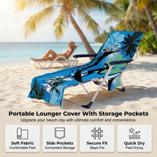 🏖️ Strandlaken – 2-in-1, zitvast & met zakken! 🌊✨