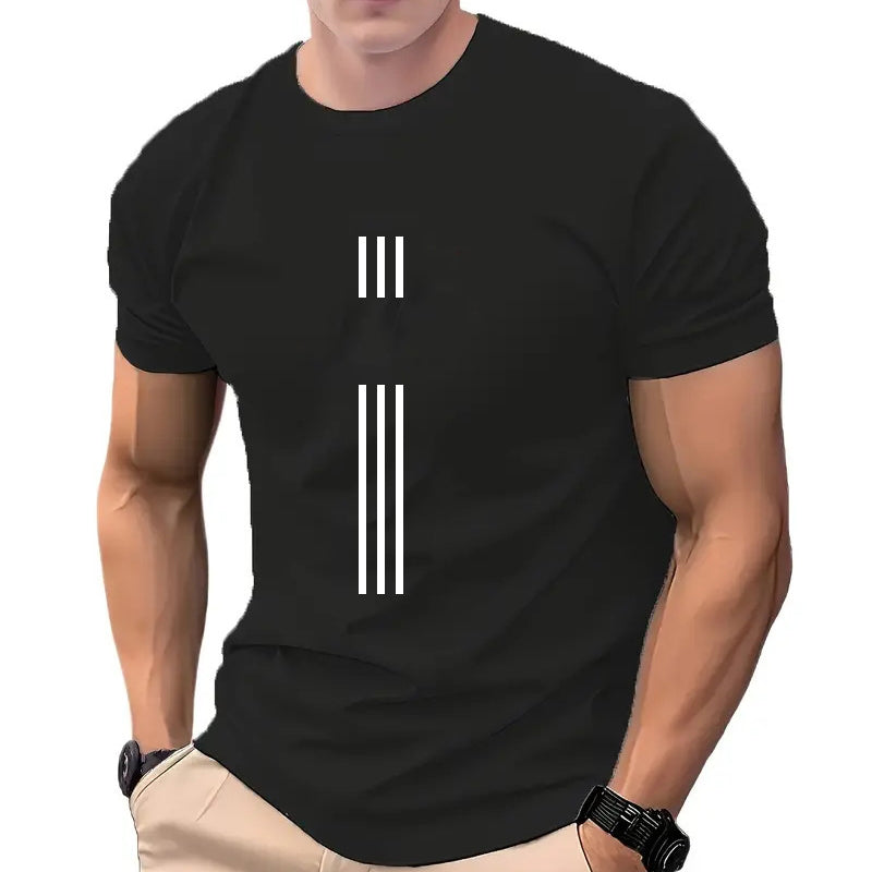 Men's Graphic Print Crew Neck T-Shirt