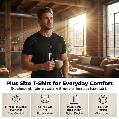 Men's Graphic Print Crew Neck T-Shirt