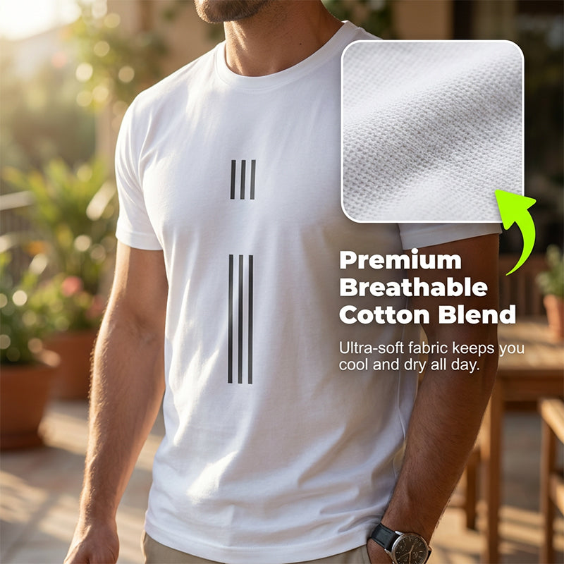 Men's Graphic Print Crew Neck T-Shirt