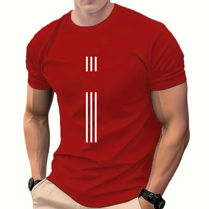 Men's Graphic Print Crew Neck T-Shirt