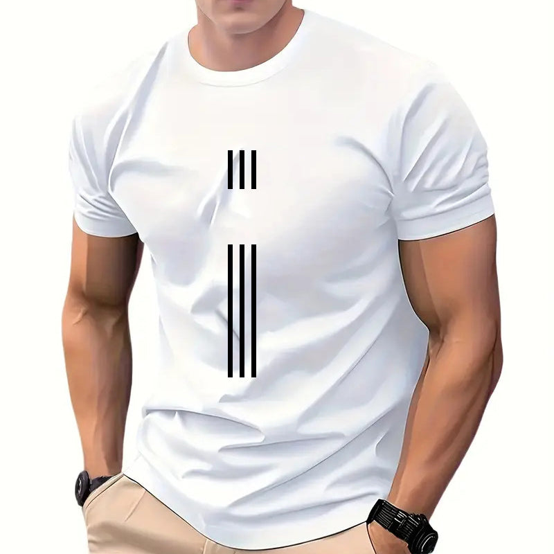 Men's Graphic Print Crew Neck T-Shirt