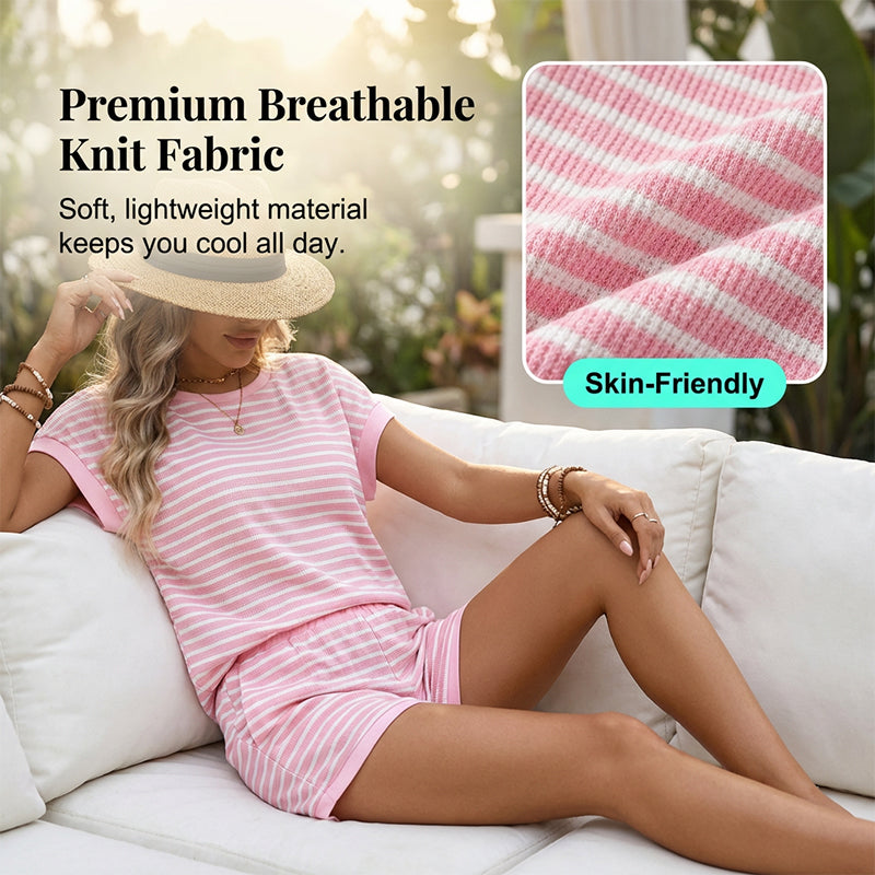 👒 Gestreepte loungeset – Nonchalante zomerstijl | Licht & luchtig