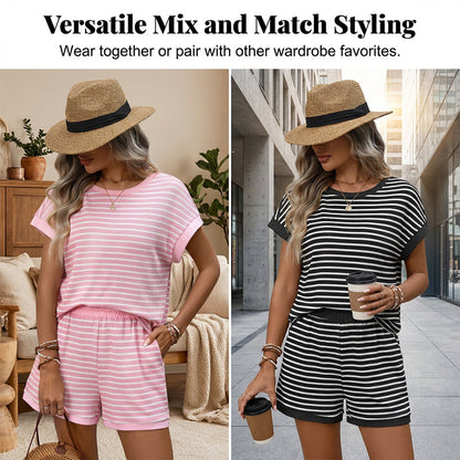 👒 Gestreepte loungeset – Nonchalante zomerstijl | Licht & luchtig