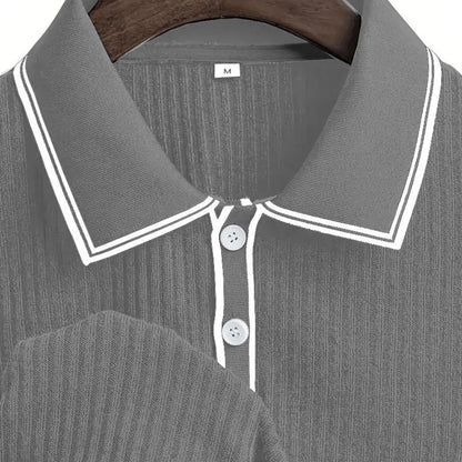 👕 50% KORTING NU! ☀️ Casual poloshirt met korte mouwen – Ademend polyester, moderne pasvorm & perfect voor ontspannen dagen 🏖️