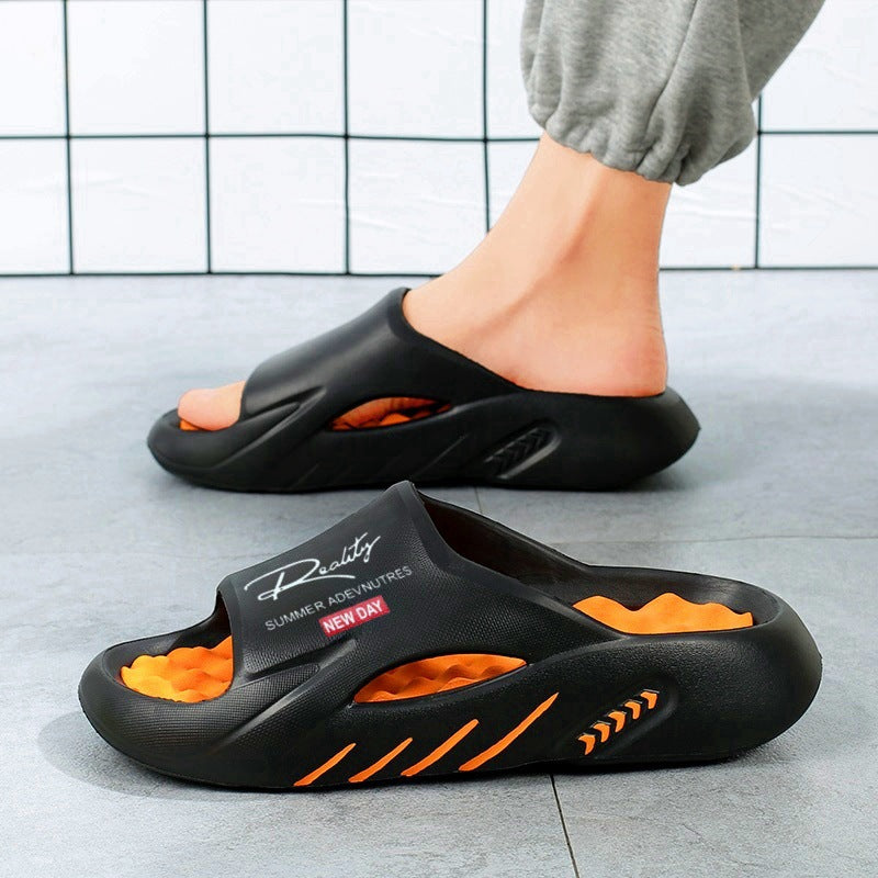 💥50% KORTING 🦶Antislip Cloud-slippers voor heren met dikke zool🌊Verfrissend en huidvriendelijk