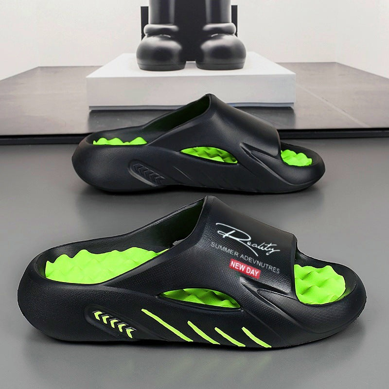 💥50% KORTING 🦶Antislip Cloud-slippers voor heren met dikke zool🌊Verfrissend en huidvriendelijk
